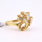 IGI Certified 18K Yellow Gold Diamond Ring 1.17 CTW Marquise & Baguettes
