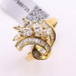 IGI Certified 18K Yellow Gold Diamond Ring 1.17 CTW Marquise & Baguettes