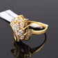 IGI Certified 18K Yellow Gold Diamond Ring 1.17 CTW Marquise & Baguettes