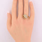 IGI Certified 18K Yellow Gold Diamond Ring 1.17 CTW Marquise & Baguettes