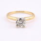 Antique 14K Gold Diamond Solitaire Ring ~0.63 CT Old European / Early Brilliant