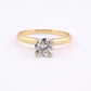 Antique 14K Gold Diamond Solitaire Ring ~0.63 CT Old European / Early Brilliant