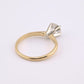 Antique 14K Gold Diamond Solitaire Ring ~0.63 CT Old European / Early Brilliant