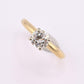 Antique 14K Gold Diamond Solitaire Ring ~0.63 CT Old European / Early Brilliant