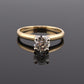 Antique 14K Gold Diamond Solitaire Ring ~0.63 CT Old European / Early Brilliant