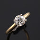 Antique 14K Gold Diamond Solitaire Ring ~0.63 CT Old European / Early Brilliant