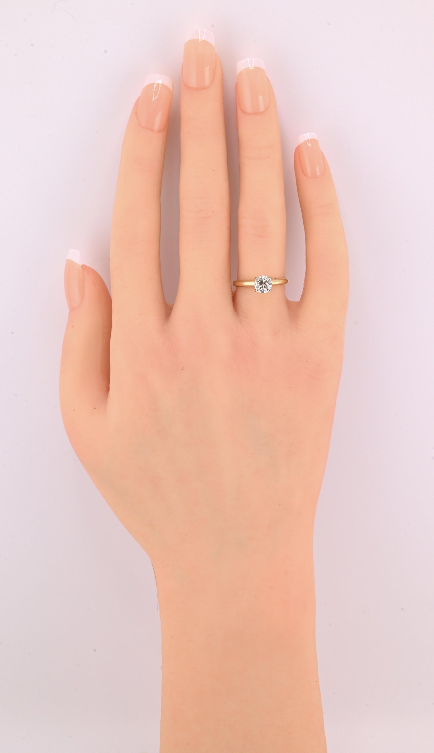 Antique 14K Gold Diamond Solitaire Ring ~0.63 CT Old European / Early Brilliant