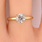 Antique 14K Gold Diamond Solitaire Ring ~0.63 CT Old European / Early Brilliant