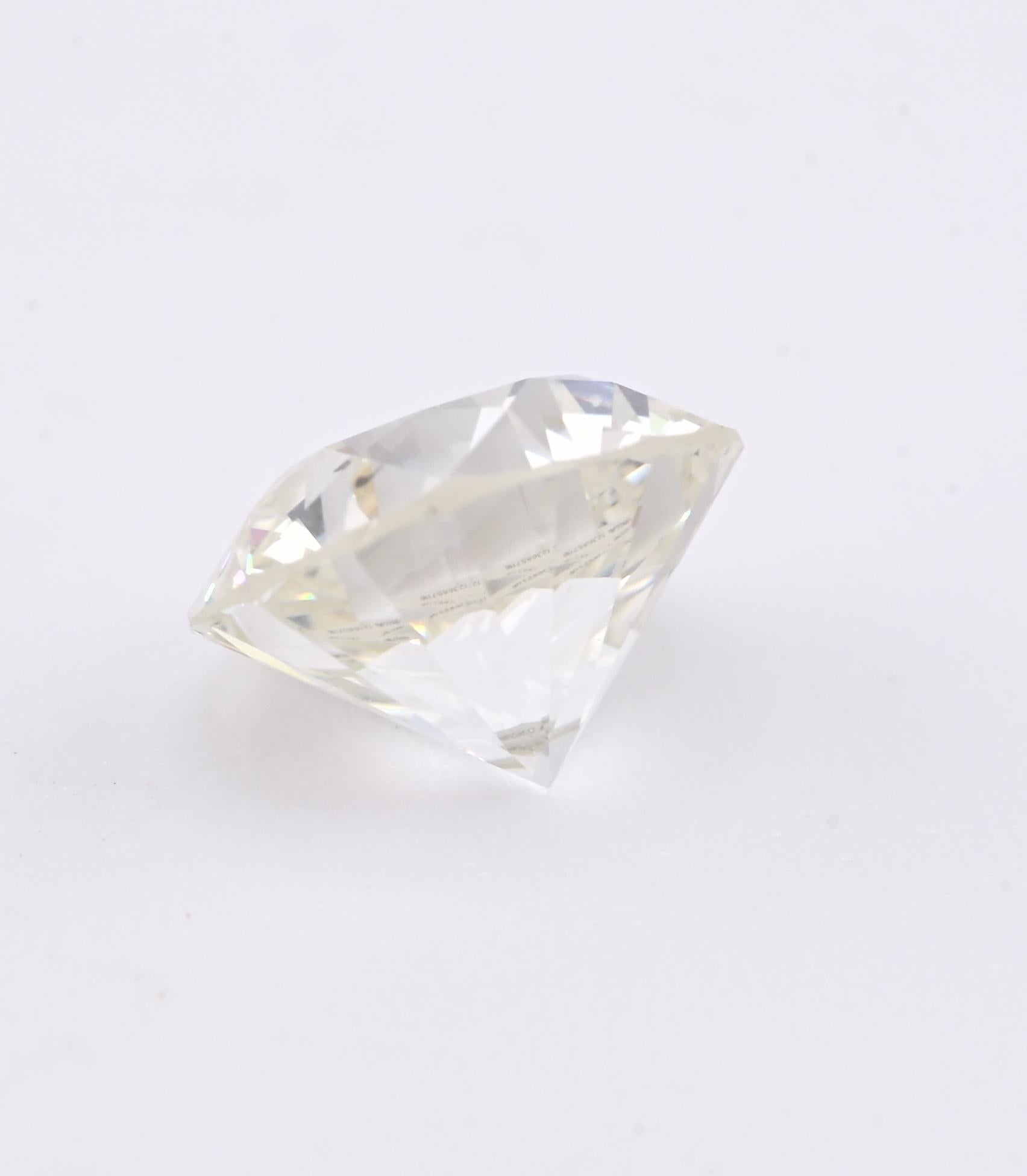 Loose Natural Diamond 1.36 Carat Round Brilliant J Color SI1 Clarity GIA Cert.