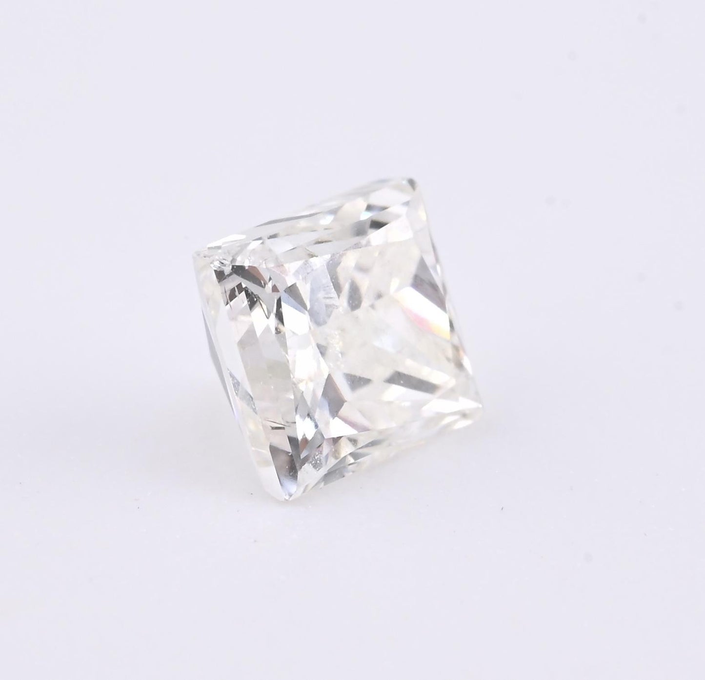 Loose Natural Diamond 0.53 Carat Rectangular Modified Brilliant E Color I2 GIA