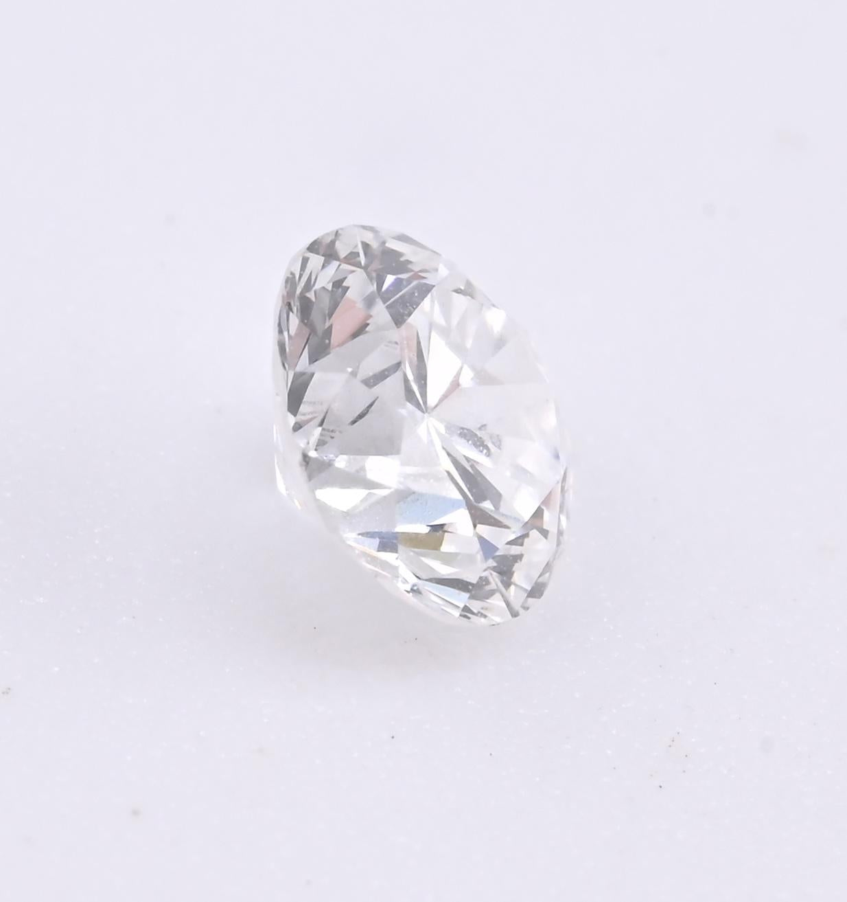 Loose Natural Diamond 0.41 Carat D Color VS2 Clarity Good Cut GIA Certified