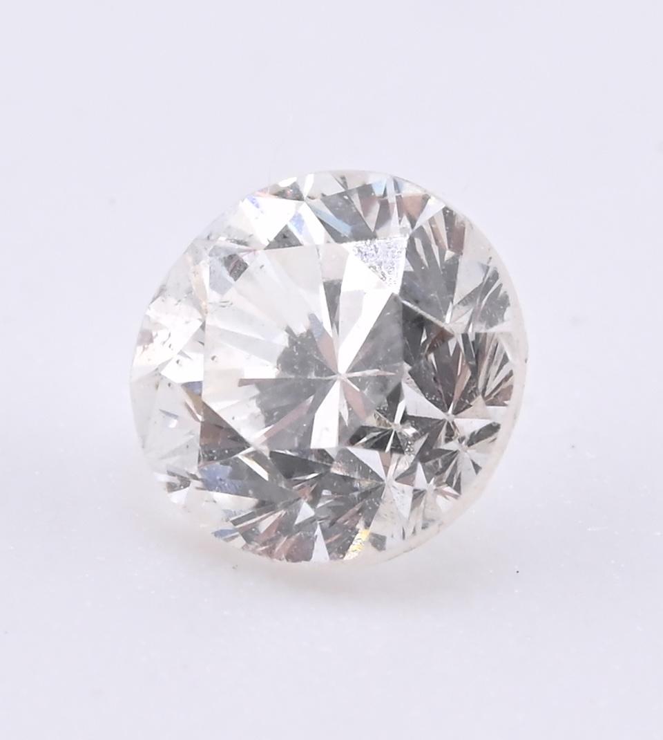 Loose Natural Diamond 0.39 Carat Round Brilliant H Color SI2 Clarity GIA