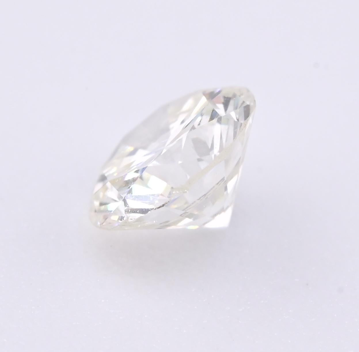 Loose Natural Diamond 0.46 Carat Round Brilliant I Color SI1 Clarity GIA