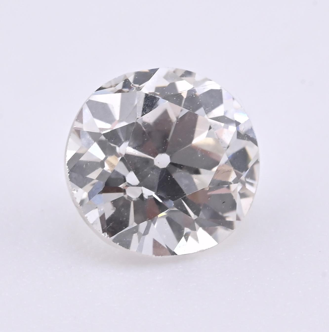 Loose Antique Diamond 0.85 Carat Old European Cut H Color SI1 Clarity GIA Cert.