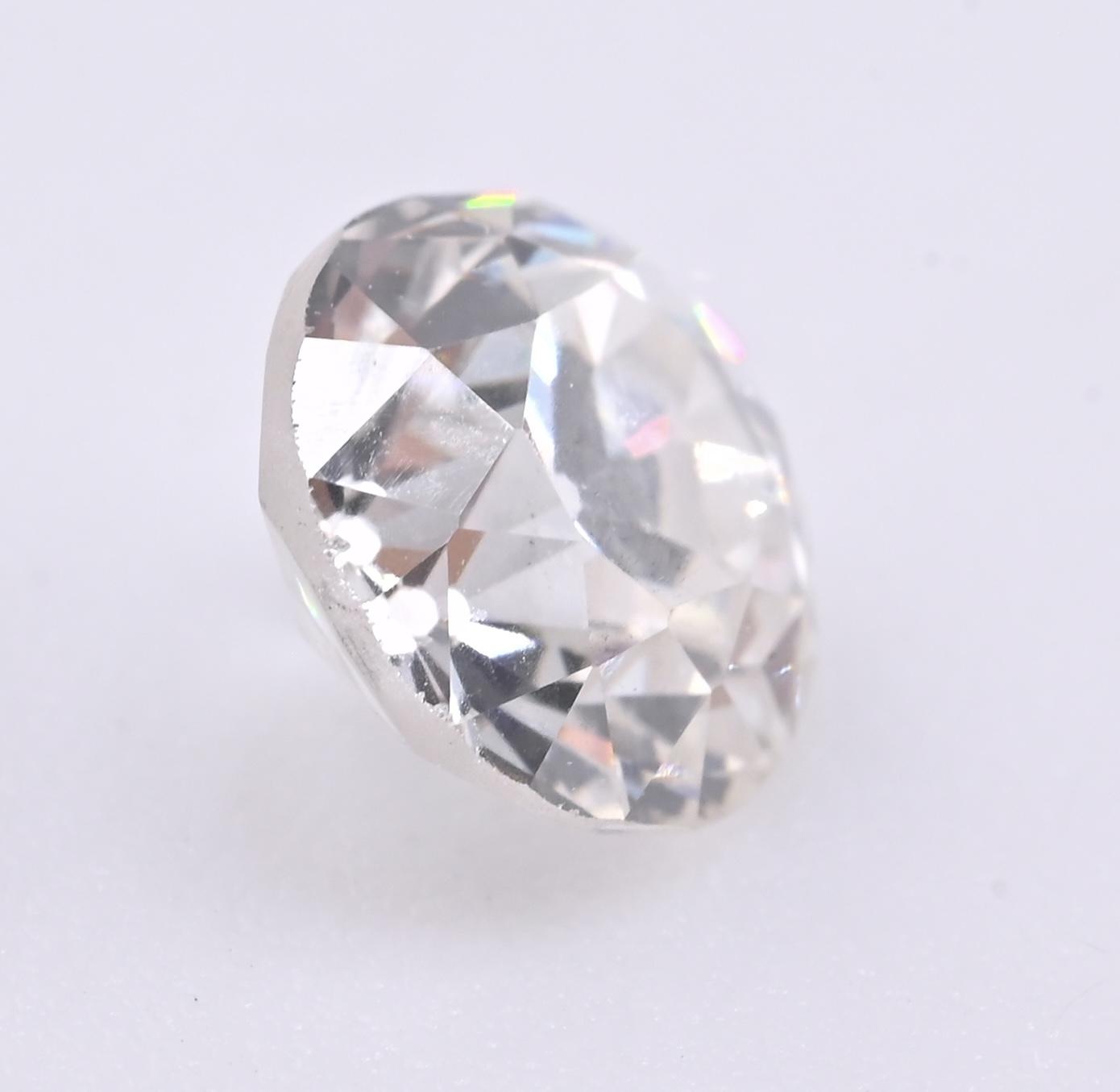 Loose Antique Diamond 0.85 Carat Old European Cut H Color SI1 Clarity GIA Cert.