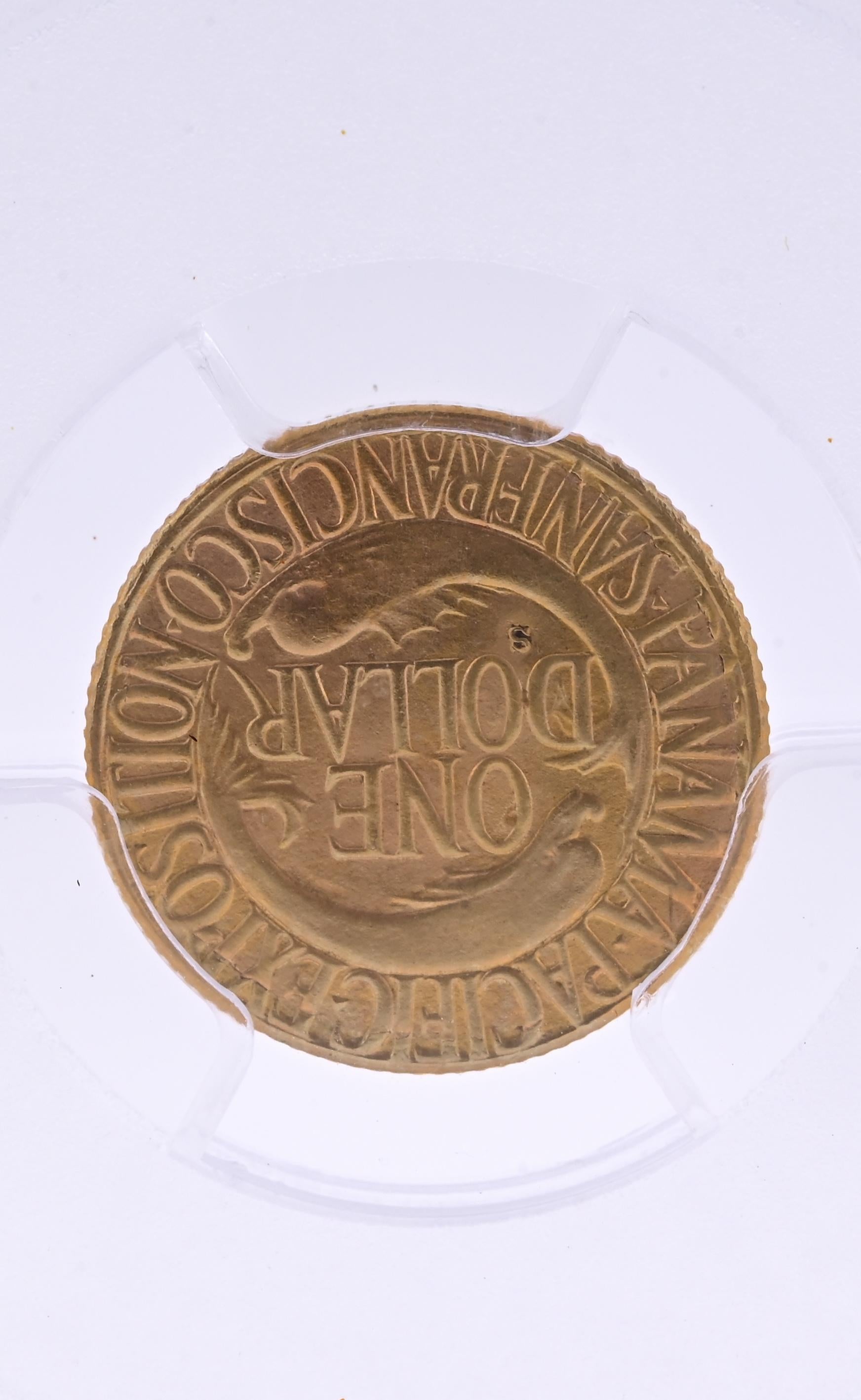 1915-S Panama-Pacific Gold $1 PCGS MS64 Commemorative Coin San Francisco Mint
