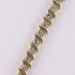 14K Yellow Gold Diamond Tennis Bracelet 2.80 CTW 40 Diamonds 7.5” Estate Jewelry