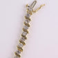 14K Yellow Gold Diamond Tennis Bracelet 2.80 CTW 40 Diamonds 7.5” Estate Jewelry