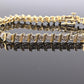 14K Yellow Gold Diamond Tennis Bracelet 2.80 CTW 40 Diamonds 7.5” Estate Jewelry