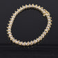 14K Yellow Gold Diamond Tennis Bracelet 2.80 CTW 40 Diamonds 7.5” Estate Jewelry