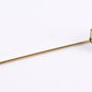 Art Deco 14K Gold & Platinum Diamond Stick Pin Old Euro Cut Antique Lapel Tie