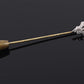 Antique 14K Yellow Gold Stick Pin Blue Sapphire Estate Lapel Tie Pin 2.5”