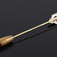 Antique 14K Yellow Gold Stick Pin Blue Sapphire Estate Lapel Tie Pin 2.5”