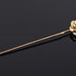 Antique 14K Yellow Gold Diamond Stick Pin Old Euro Old Mine Cut Lapel Tie Pin