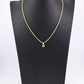 14K Yellow & White Gold Diamond Solitaire Necklace Pendant 0.75 CT VS2–SI1