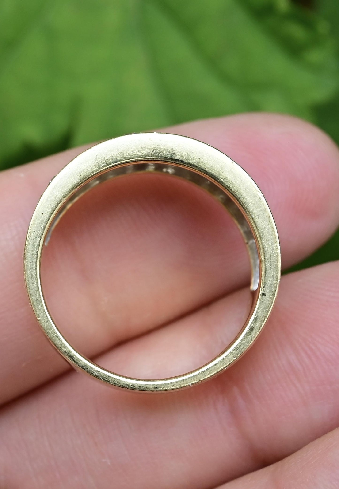 14K Yellow Gold Natural Diamond Band Ring 1.70 Carats IGI Certified