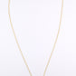 14K Yellow Gold Diamond Necklace w/ Three Stone Drop Pendant 1.92 CTW