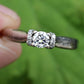 14K White Gold Diamond Ring .51 Total Carat Weight Size 9 IGI Certified