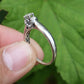 14K White Gold Diamond Ring .51 Total Carat Weight Size 9 IGI Certified