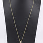 14K Yellow Gold Diamond Necklace w/ Three Stone Drop Pendant 1.92 CTW