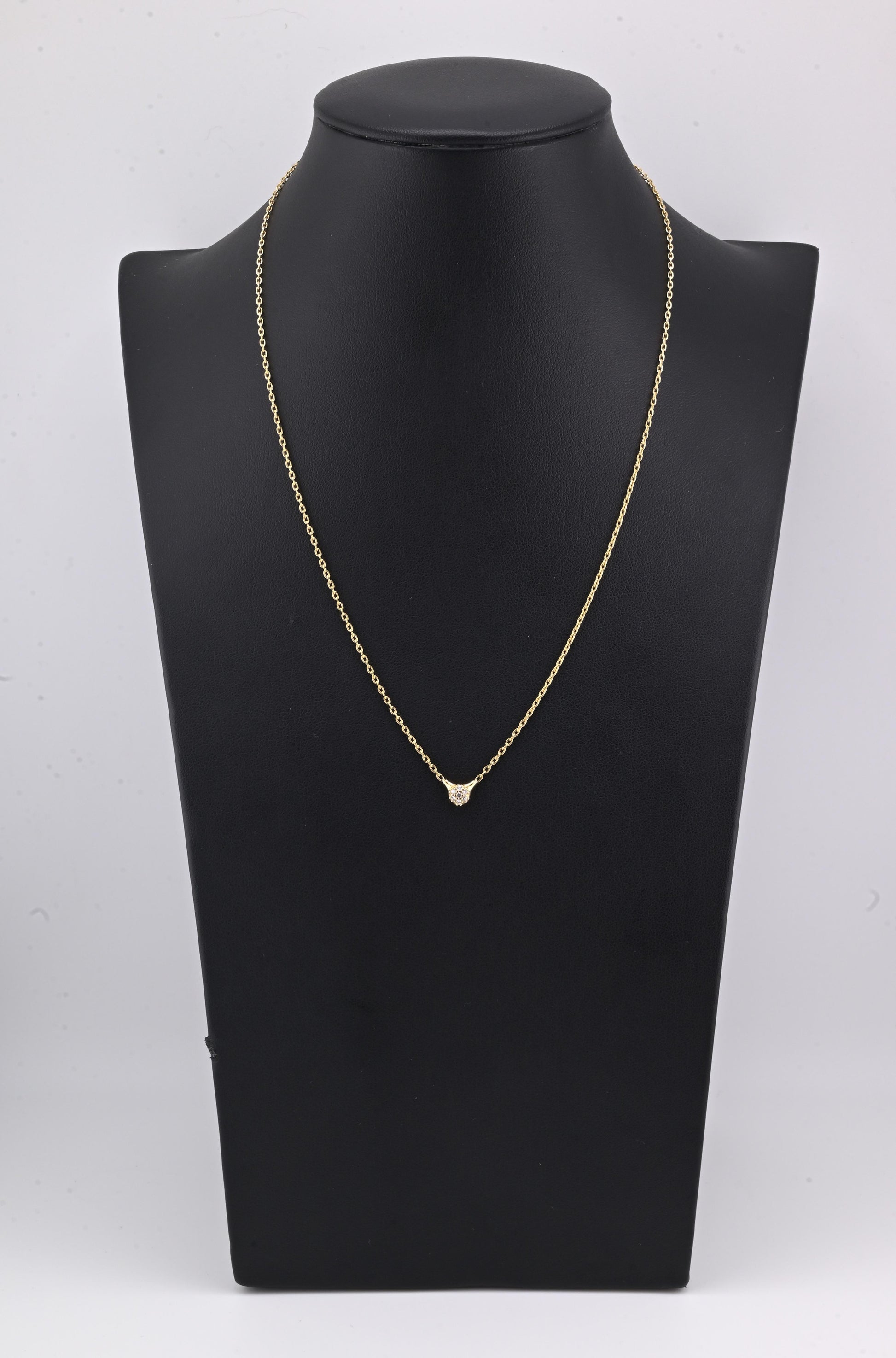 PANDORA 18K Gold Diamond Love Pod Necklace ALE 750