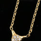PANDORA 18K Gold Diamond Love Pod Necklace ALE 750