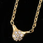 PANDORA 18K Gold Diamond Love Pod Necklace ALE 750