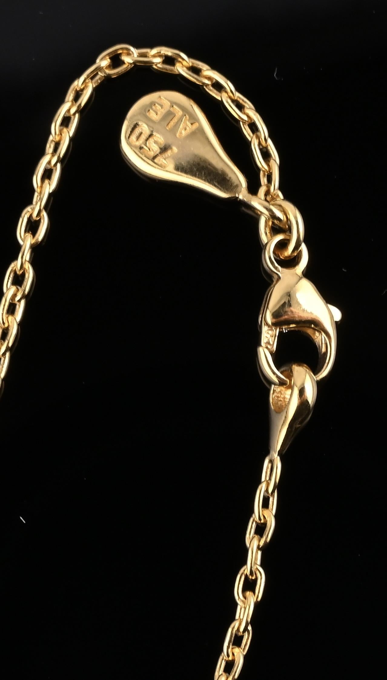 PANDORA 18K Gold Diamond Love Pod Necklace ALE 750