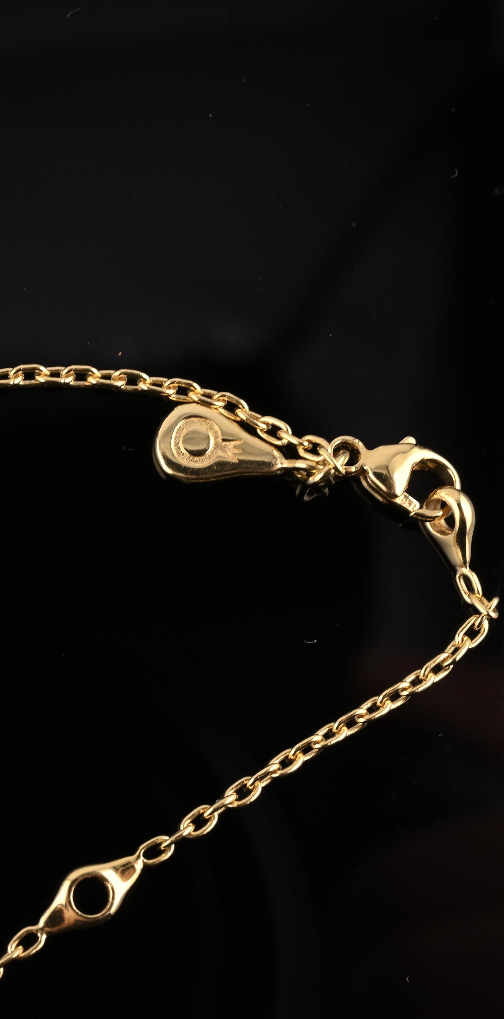 PANDORA 18K Gold Diamond Love Pod Necklace ALE 750