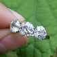 Art Deco 18K White Gold 3-Stone Ring – 3.00ct Old European Cut Diamonds Size 5