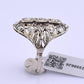 IGI Certified Art Deco 14K White Gold Old Euro & Swiss Cut Diamond Ring 1.05 Ct