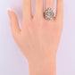IGI Certified Art Deco 14K White Gold Old Euro & Swiss Cut Diamond Ring 1.05 Ct