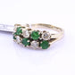 IGI Certified 14K White Gold Emerald & Diamond Ring 2.00 CTW Size 6.75