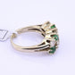 IGI Certified 14K White Gold Emerald & Diamond Ring 2.00 CTW Size 6.75
