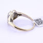 IGI Certified Art Deco 14K White Gold Old European Diamond Ring 0.55 CTW
