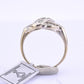 IGI Certified Art Deco 14K White Gold Old European Diamond Ring 0.55 CTW