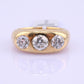 IGI Certified Art Deco Gypsy 14K Gold Old European Cut Diamond Ring 1.80 CTW