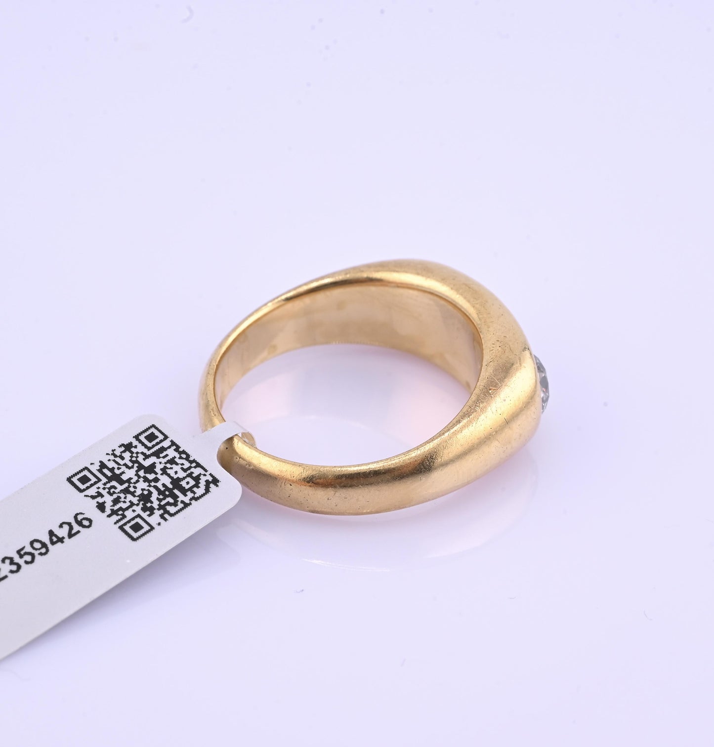 IGI Certified Art Deco Gypsy 14K Gold Old European Cut Diamond Ring 1.80 CTW