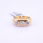 IGI Certified Art Deco Gypsy 14K Gold Old European Cut Diamond Ring 1.80 CTW