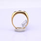 IGI Certified Art Deco Gypsy 14K Gold Old European Cut Diamond Ring 1.80 CTW